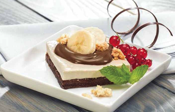 БРАУНИ С ФУНДУКОМ, БАНАНОМ И NUTELLA®